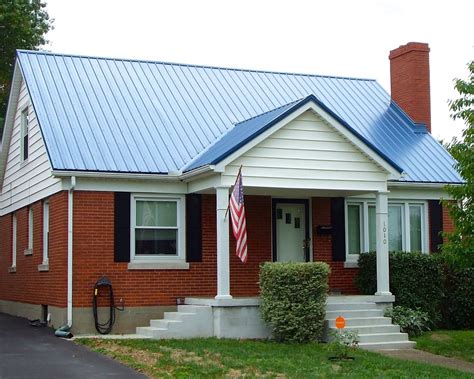 metal roof for brick house